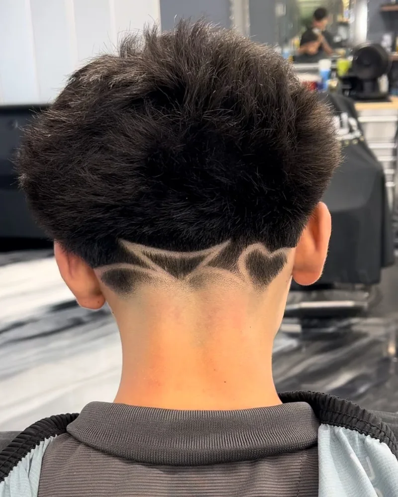A nape design from the chairs at The Hause of Fades in Fort Myers